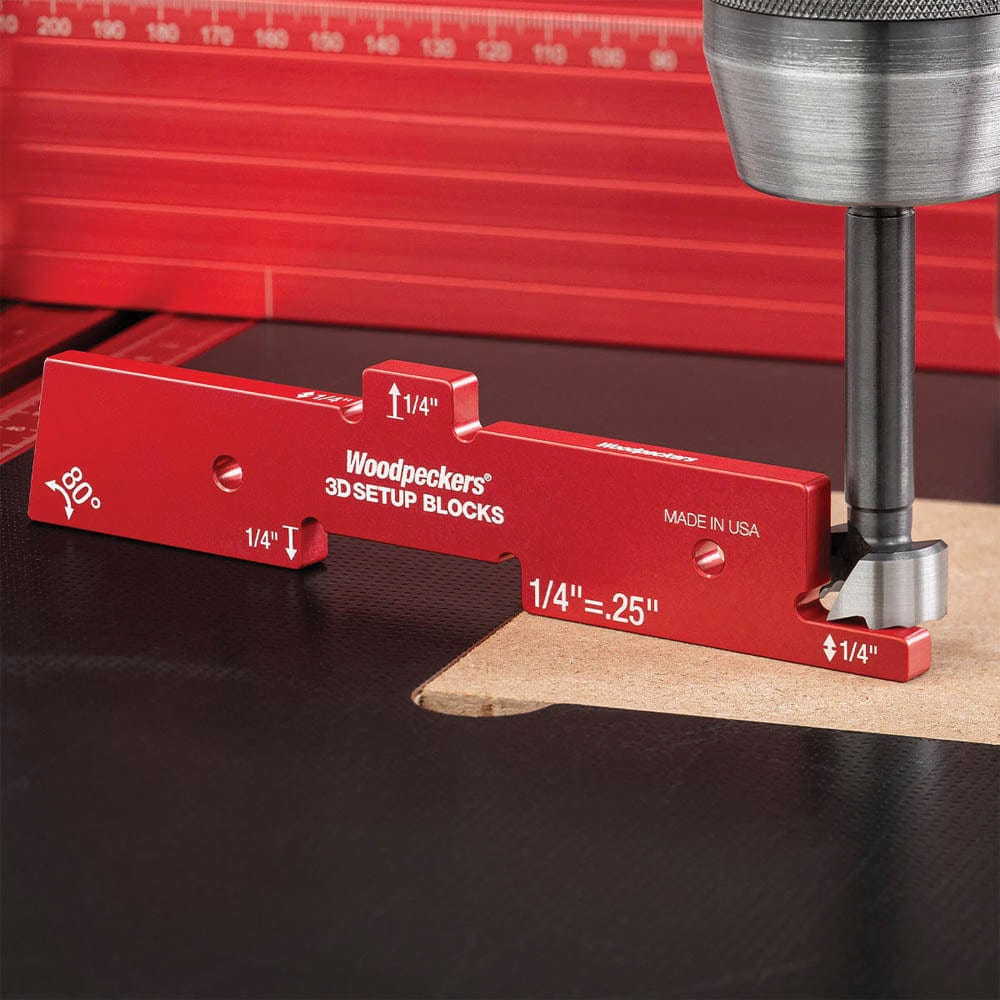 3D Setup Blocks with Rack-It - 7 Piece Set