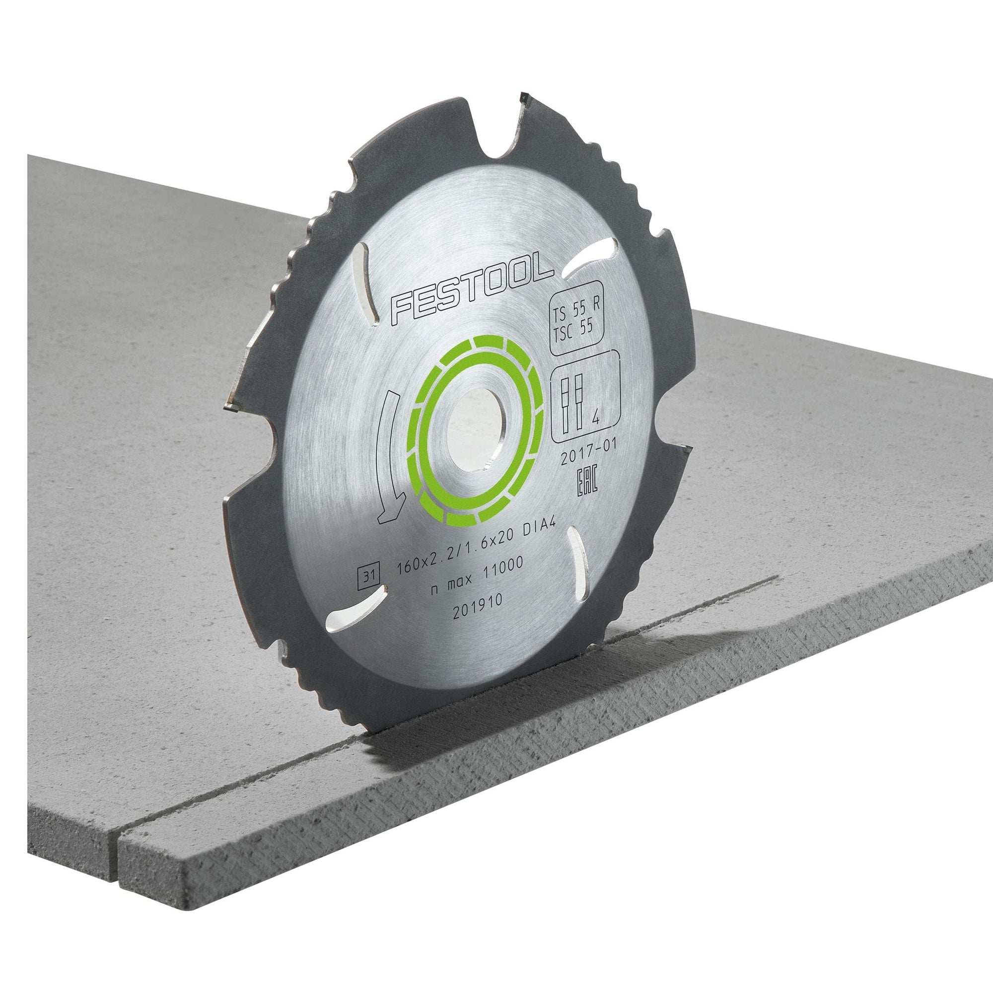 160x2.2x20 Diamond Saw Blade for TS-55 R and TSC 55 saws alt 2