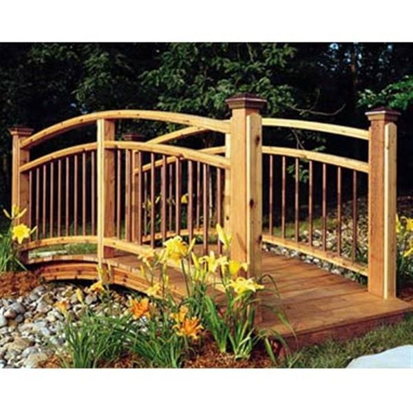 Woodworking Project Paper Plan to Build Arched Foot Bridge alt 0