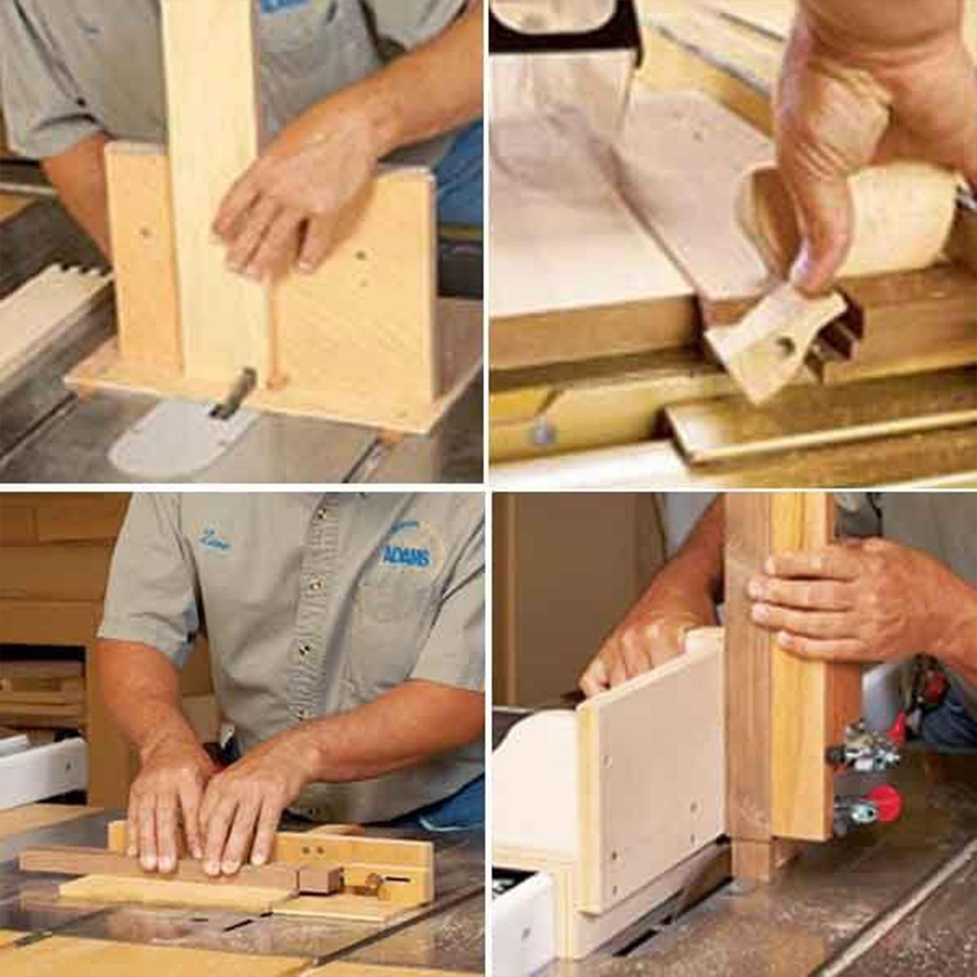 Downloadable Woodworking Project Plan to Build 4 Task-Tackling Tablesaw Jigs alt 0