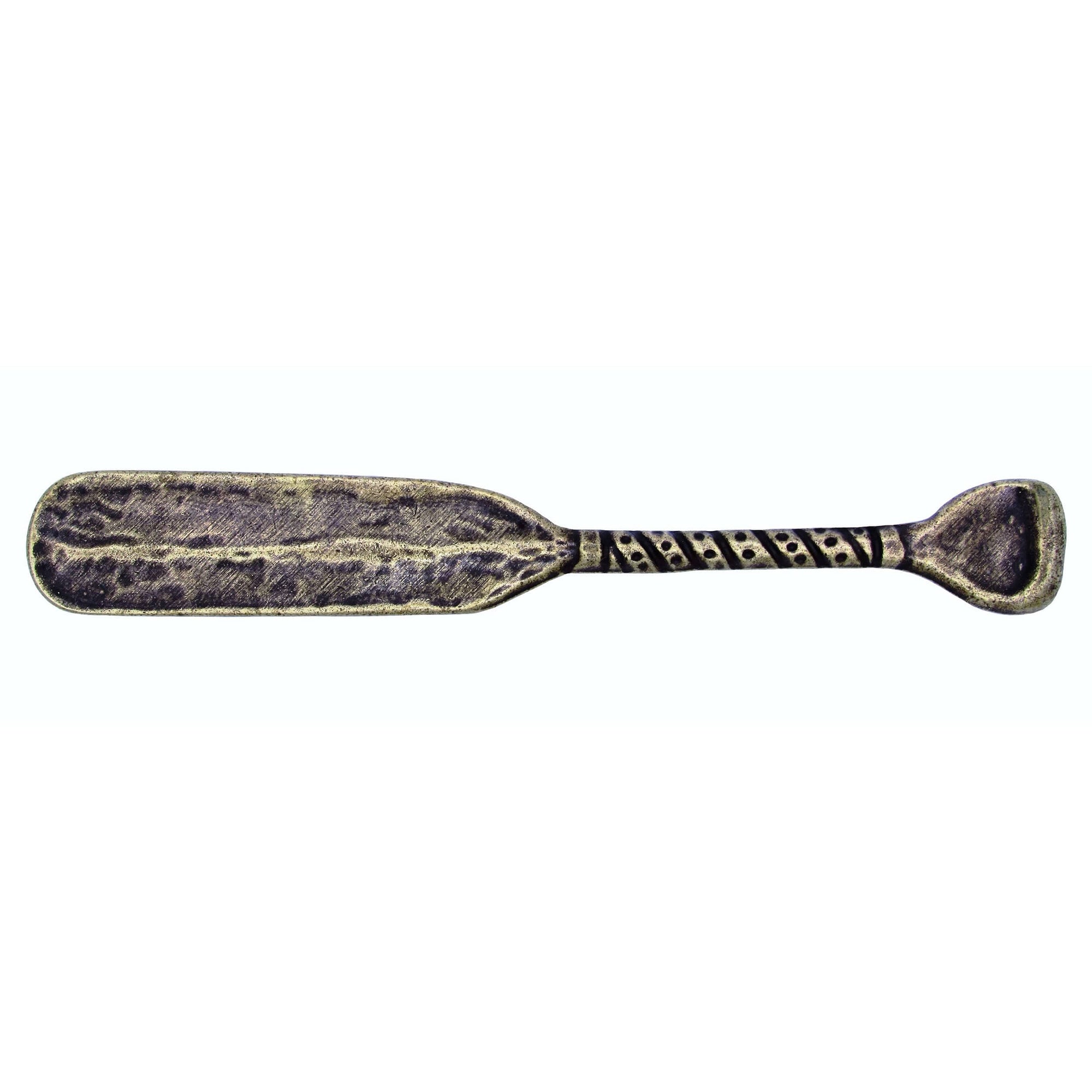 Wrapped Handle Canoe Paddle Pull, Antique Brass, Model 277AB alt 0