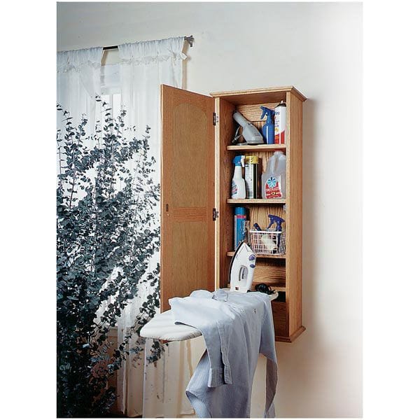 Woodworking Project Paper Plan to Build Ironing-Board Hideaway alt 0