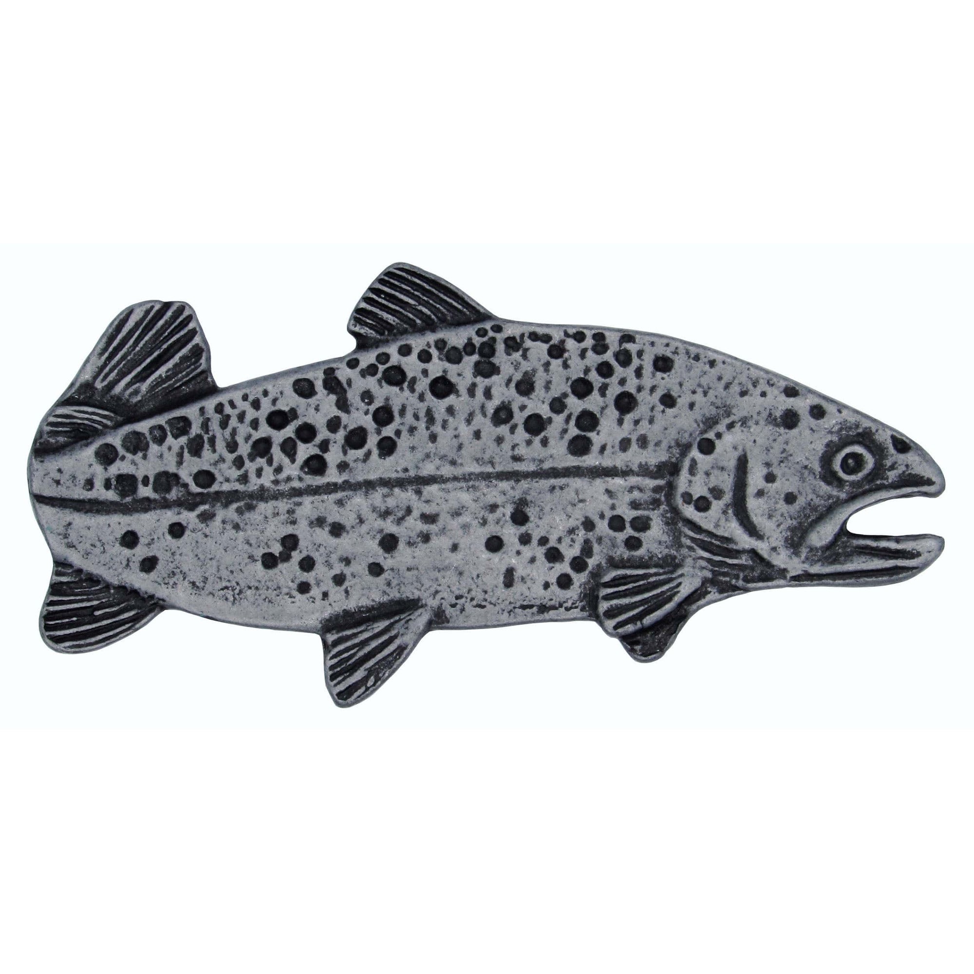2" Long Trout Pull Right Facing, Pewter, Model 095P alt 0