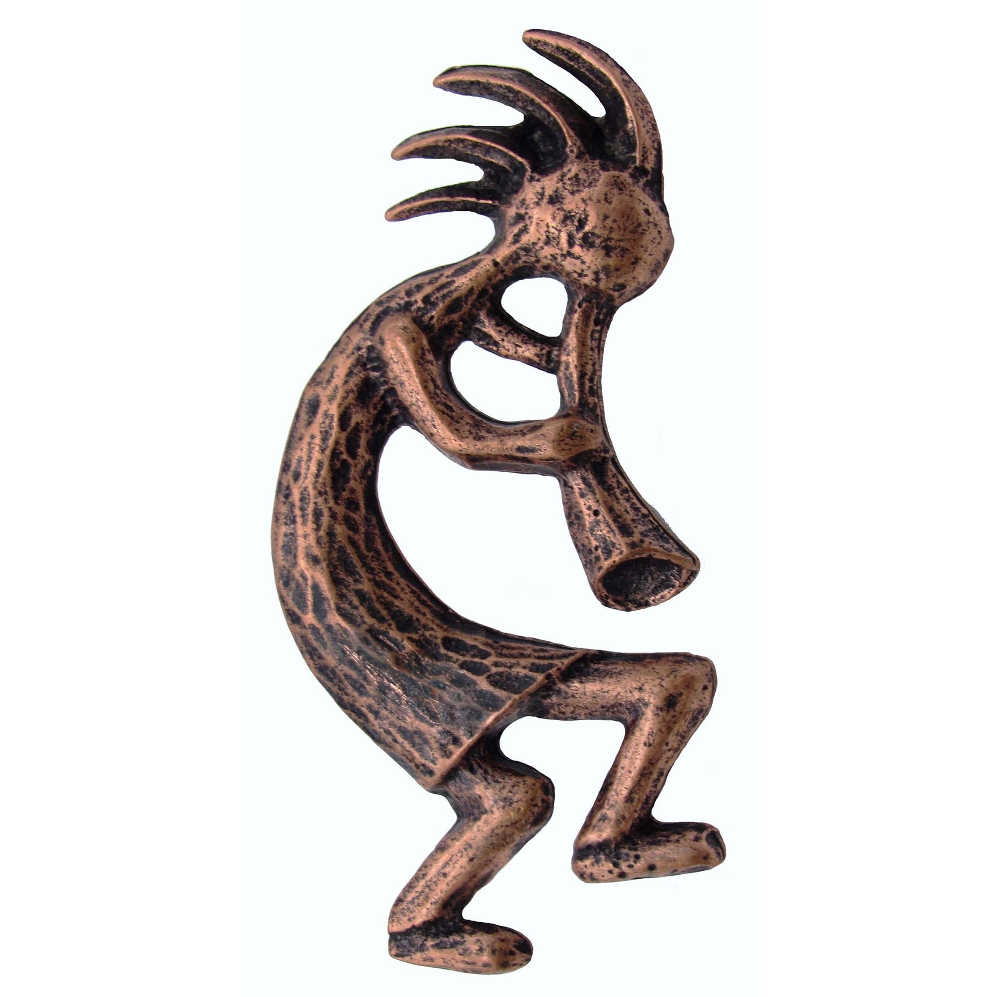 Kokopelli Pull Right Facing, Antique Copper, Model 264AC alt 0