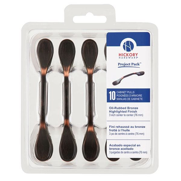 3" Metropolis Cabinet Pull Project Pack, Oil Rubbed Bronze, 10 pieces alt 0