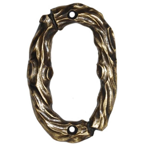 LHN0-N Log House Number Zero, Nickel, 1 piece alt 0