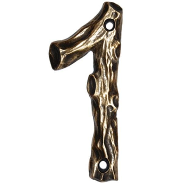 LHN1-N Log House Number 1, Nickel, 1 piece alt 0