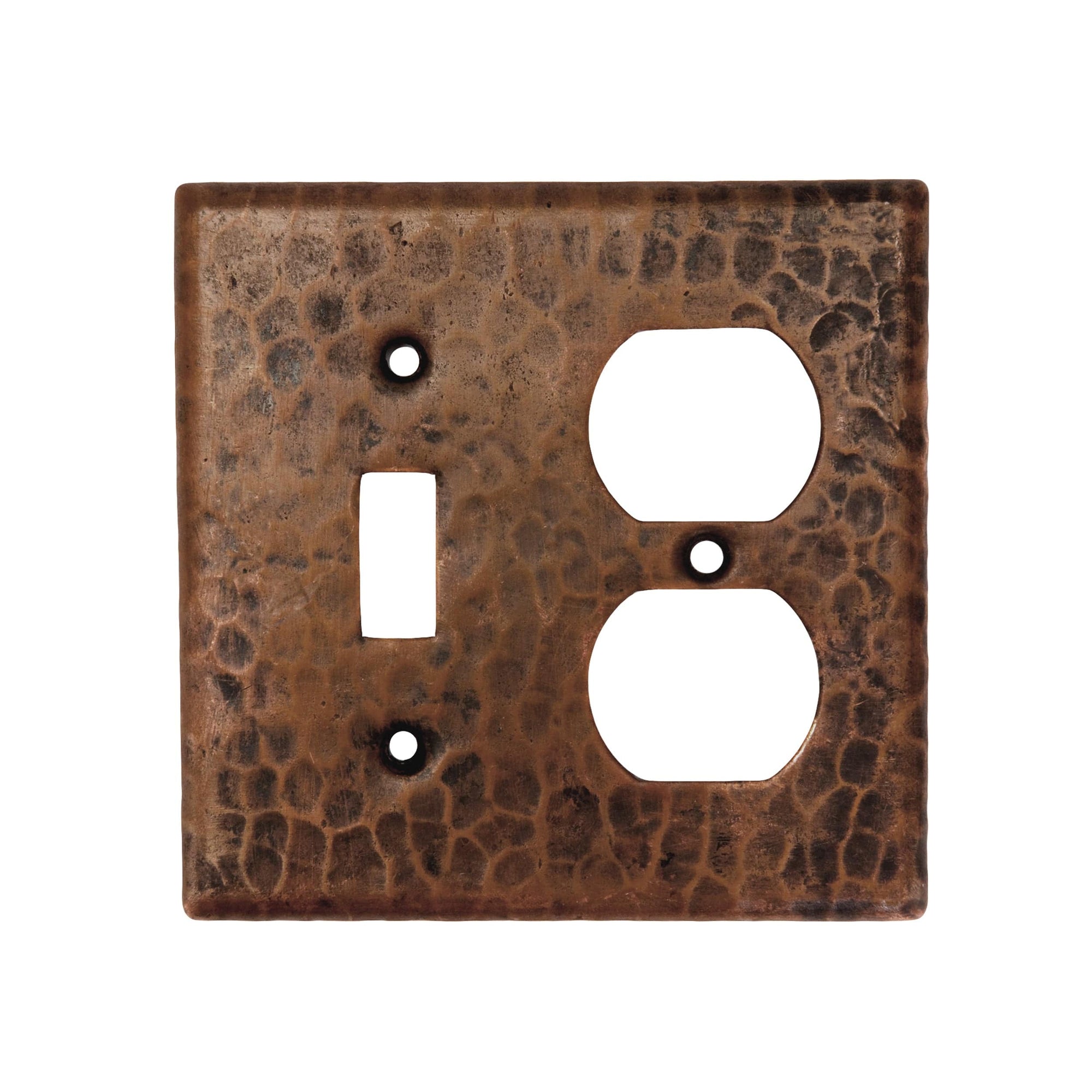 Combination 2-Hole Outlet and Single Toggle Switch Switchplate Cover alt 0