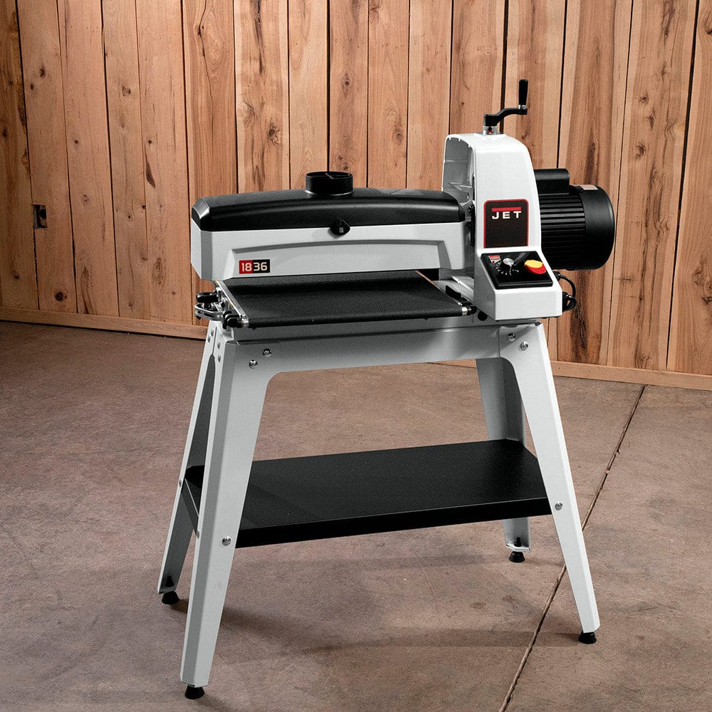 18" Drum Sander with Open Stand - 1-3/4 HP 1 Ph 115V - JWDS-1836