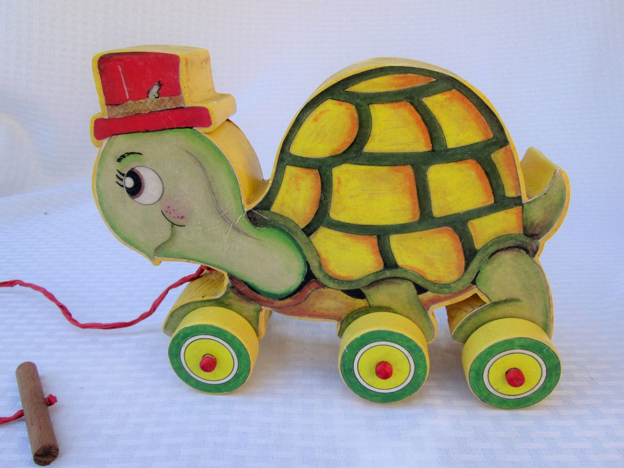 Turtle Pull Toy Woodworking Pattern and PictureTURTLE PULL TOY alt 0
