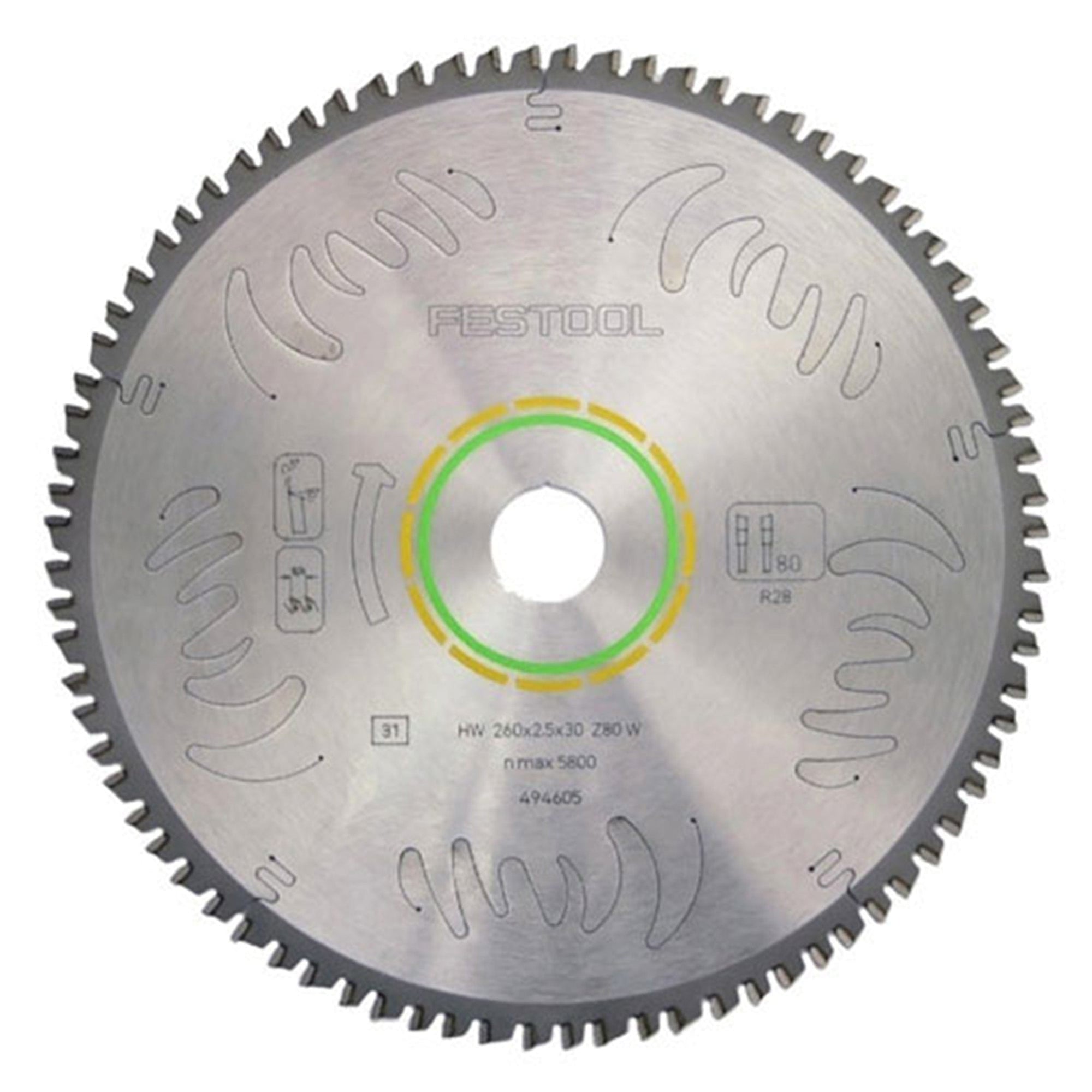 Circular Saw Blade 10" x 80 Tooth Fine Tooth ATB alt 0