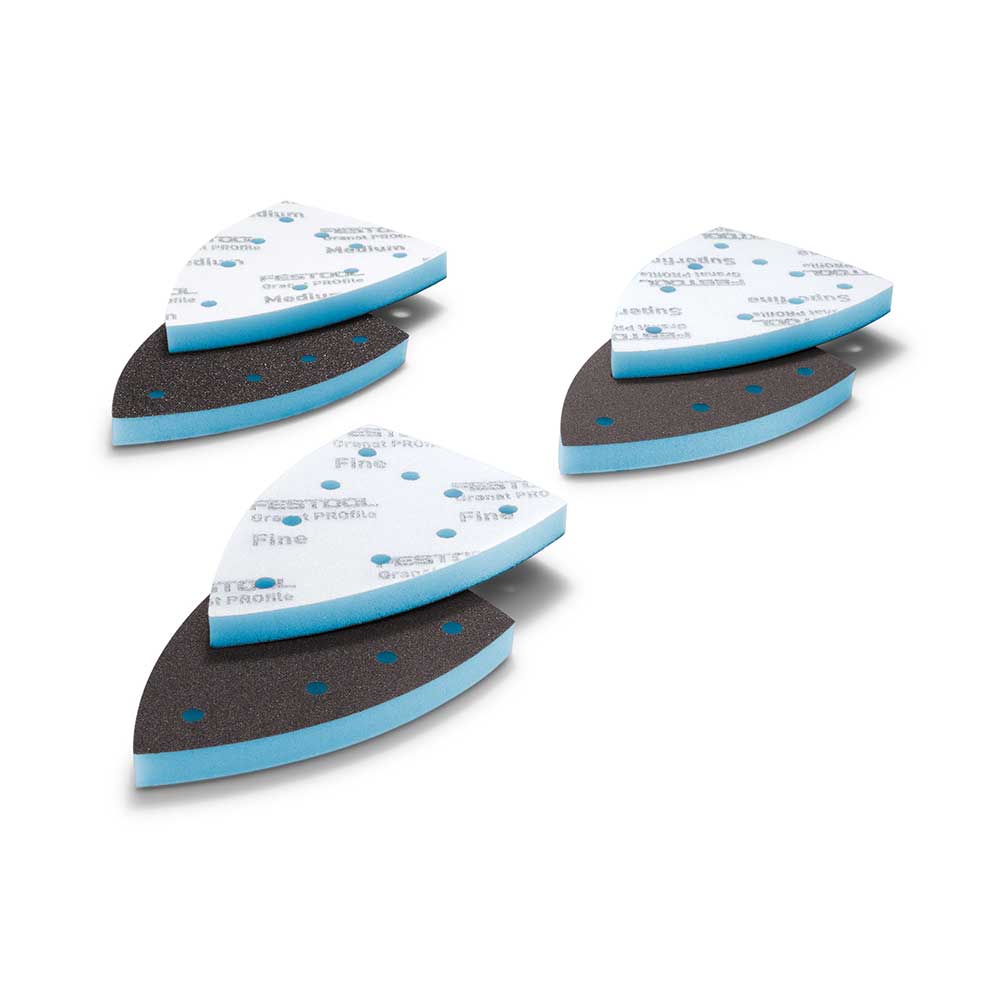 Granat PROfile Foam Abrasive Sheet - Delta Medium-Super Fine - 10 Pack Assortment