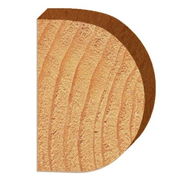 1435 Half Round (Bull Nose) Router Bit 1/2" SH 5/8" R X 1-1/4" Co X 1-3/4" CL 2-3/16" D alt 0