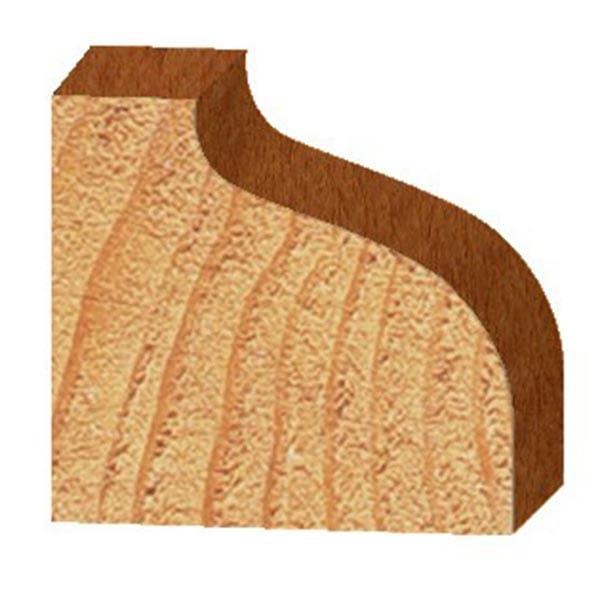 3228 Ogee Router Bit 1/2" SH 9/64" And 5/16" R 1-5/8" D X 5/8" CL X 2-1/2" OL alt 0