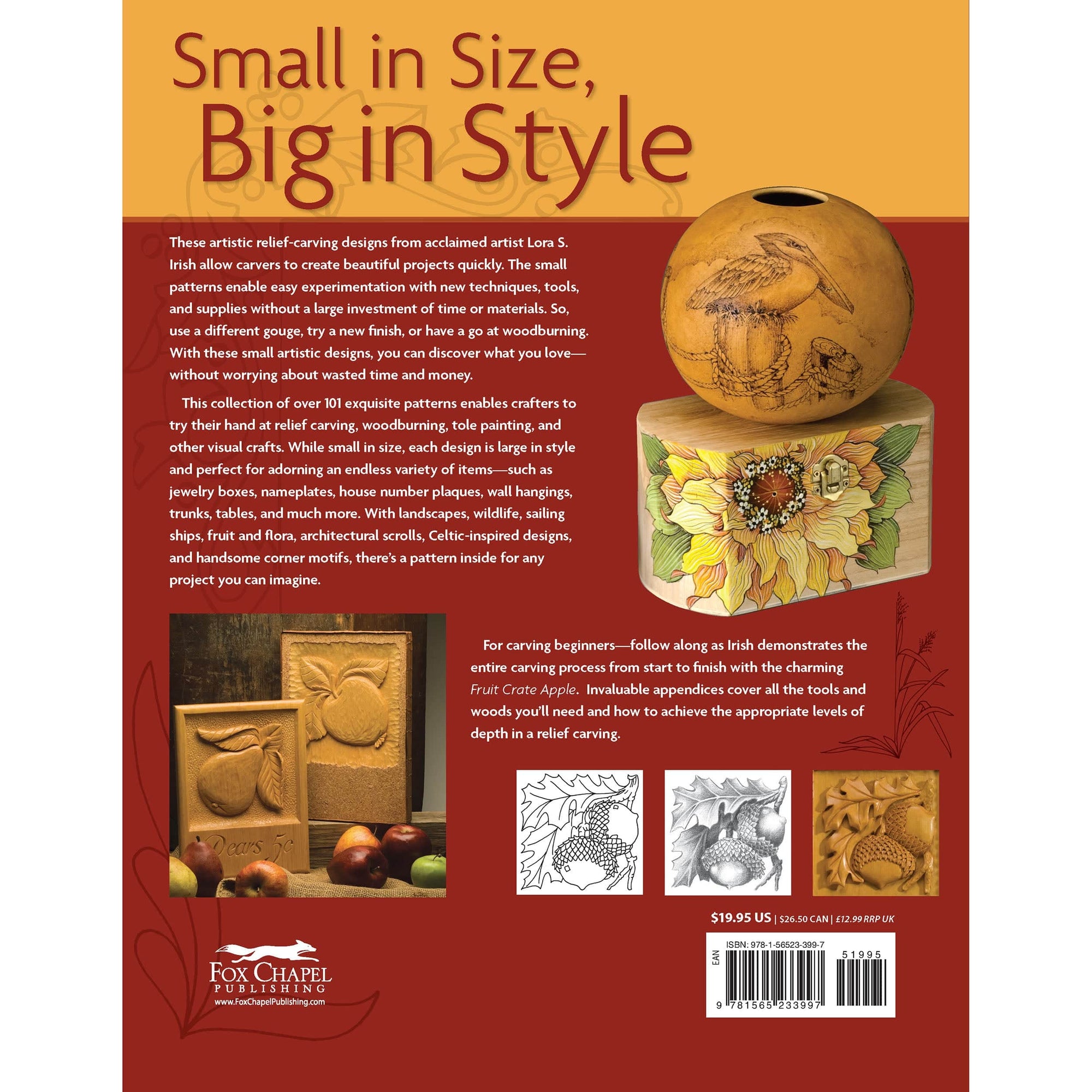 101 Artistic Relief Patterns for Woodcarvers, Woodburners and Crafters alt 0