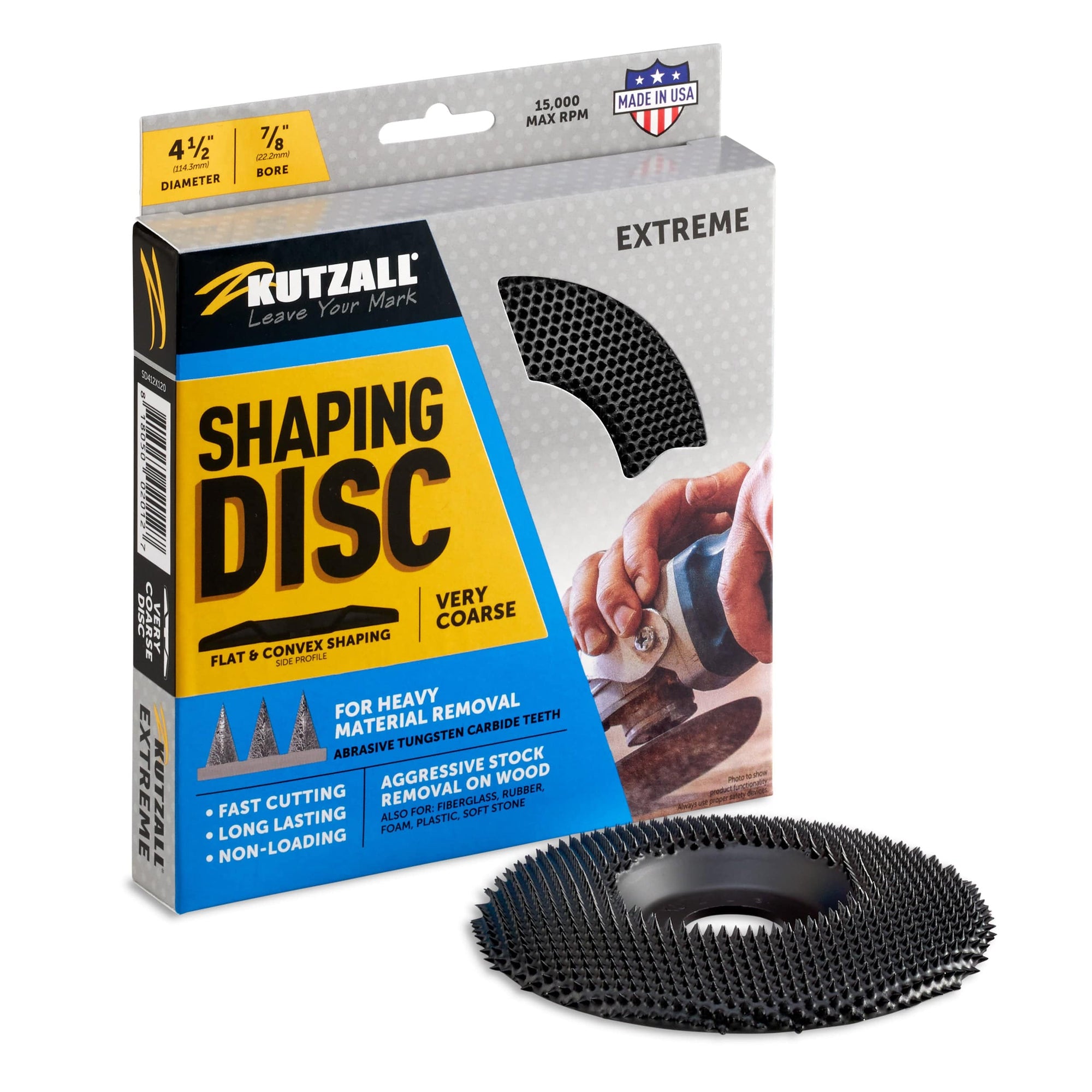 Extreme Shaping Disc - 4-1/2" Diameter - Very Coarse alt 0