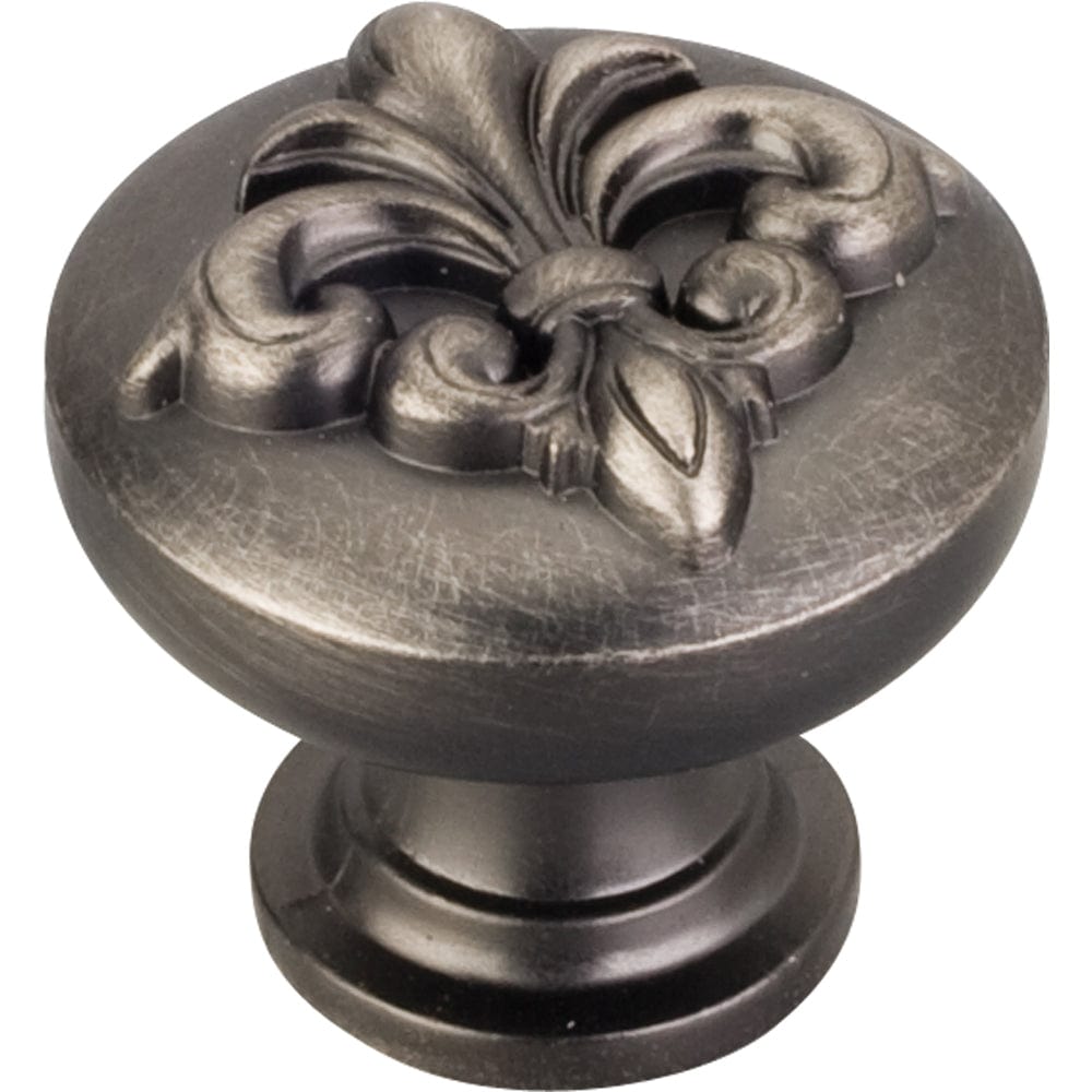 Lafayette Fleur-de-lis Knob, 1-3/8" Dia., Brushed Pewter alt 0