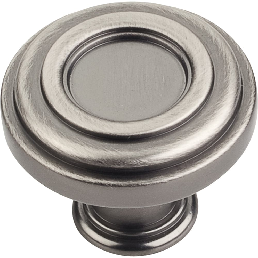 Lafayette Knob, 1-3/8" Dia., Brushed Pewter alt 0