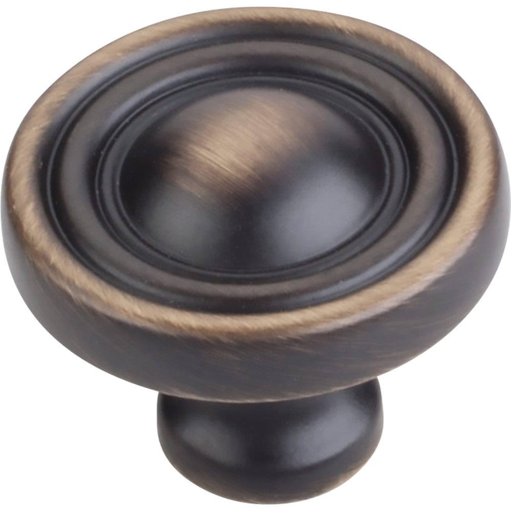 Bella Round Knob, 1-3/8" Dia., Antique Brushed Satin Brass alt 0