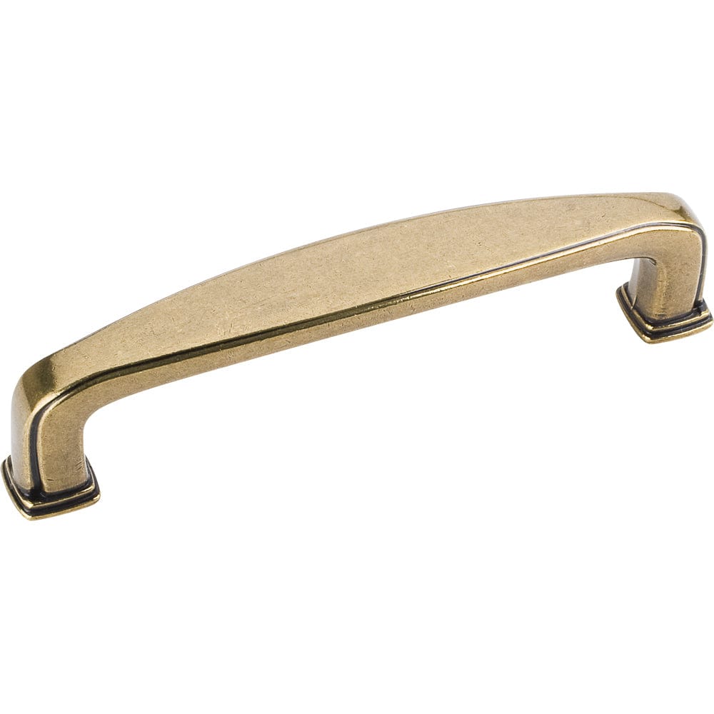 Milan 1 Plain Square Pull, 96 mm C/C, Distressed Antique Brass alt 0