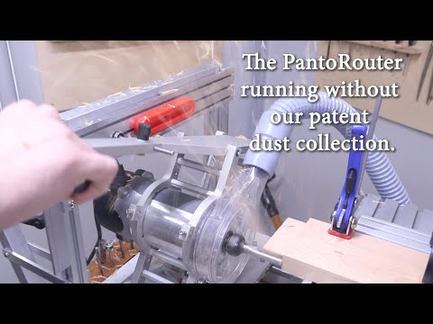 Dust Collection Hood Hinged with Brush for PantoRouter alt 999