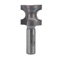 1432 Half Round (Bull Nose) Router Bit 1/2" SH 1/4" R X 1/2" Co X 1" CL 1-1/8" D alt 0
