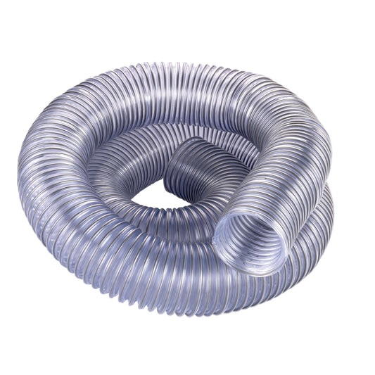 2.5" x 10' Flexadux PV Dust Collection Hose - Clear alt 5