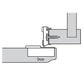 Compact Face Frame Hinge - 1/2" Overlay - 1 Pair