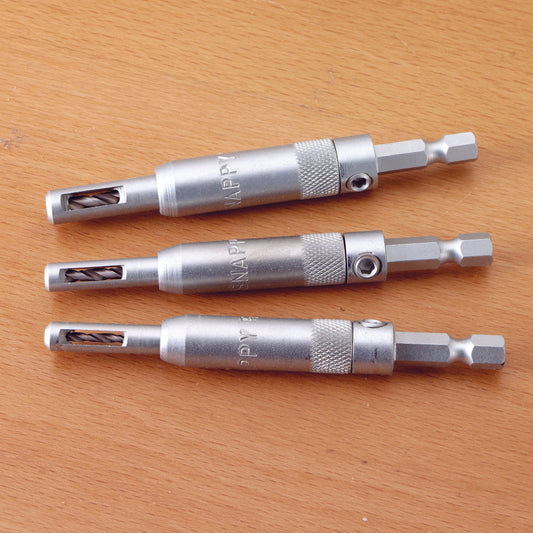 Self-Centering Hinge Drill Bit Set - 3 Piece alt 0