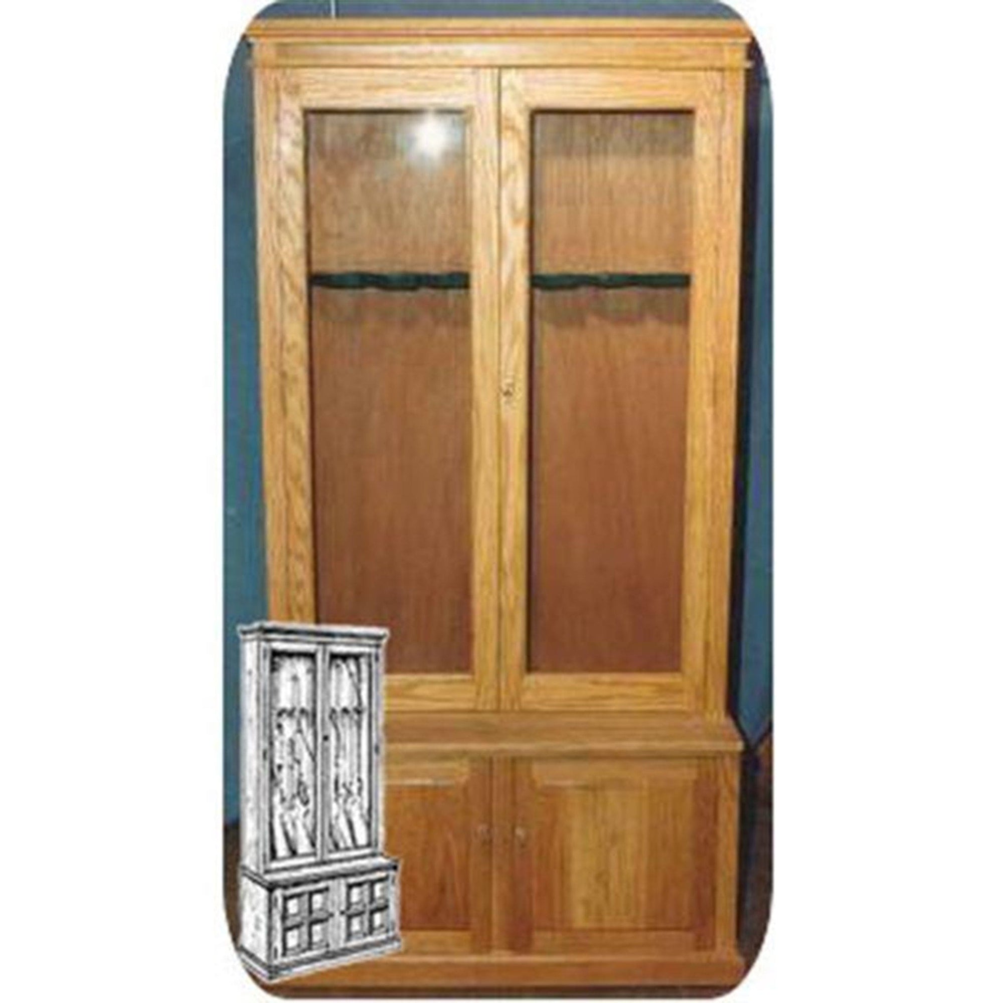 Woodworking Project Paper Plan to Build Large 8 Gun Cabinet alt 0