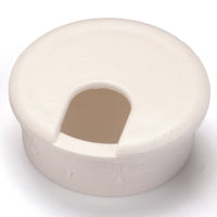 2" Cable Management Plastic Grommet White alt 0