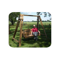 Woodworking Project Paper Plan to Build Mission A-Frame with Swing alt 0