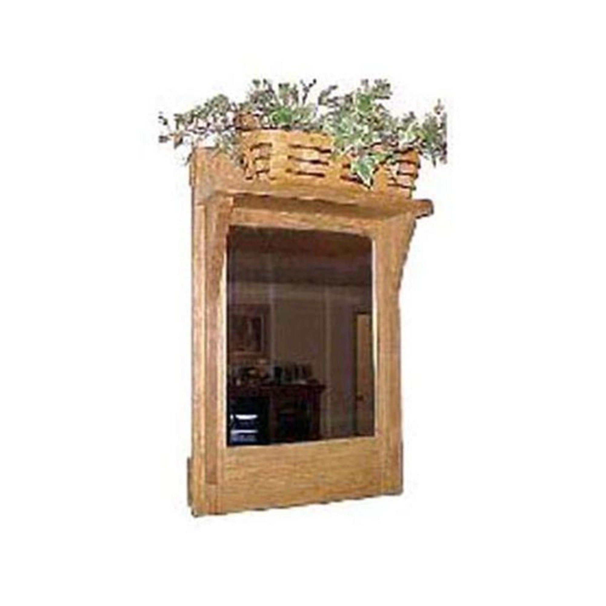 Woodworking Project Paper Plan to Build Hall Mirror with Shelf alt 0