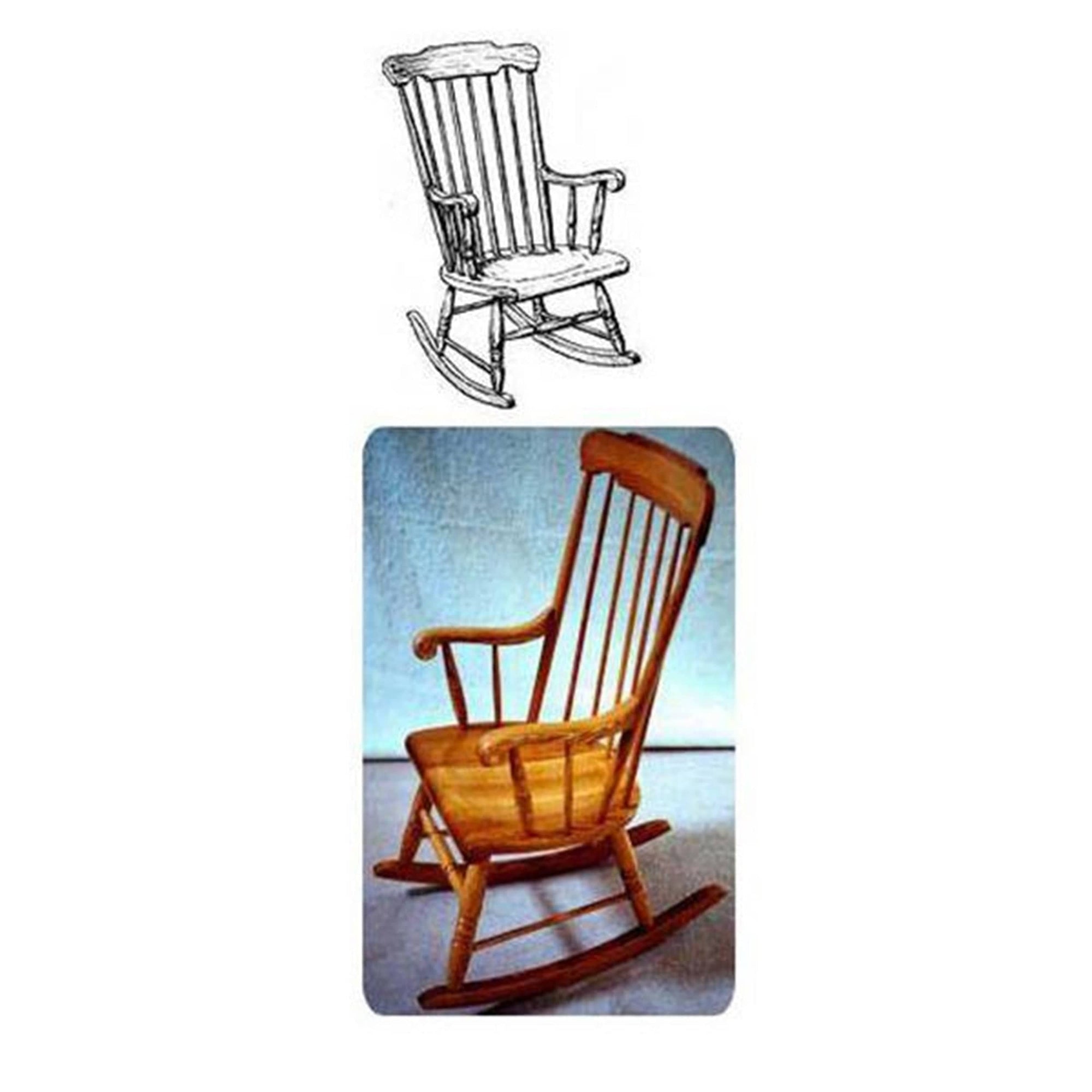 Woodworking Project Paper Plan to Build Boston Rocking Chair alt 0