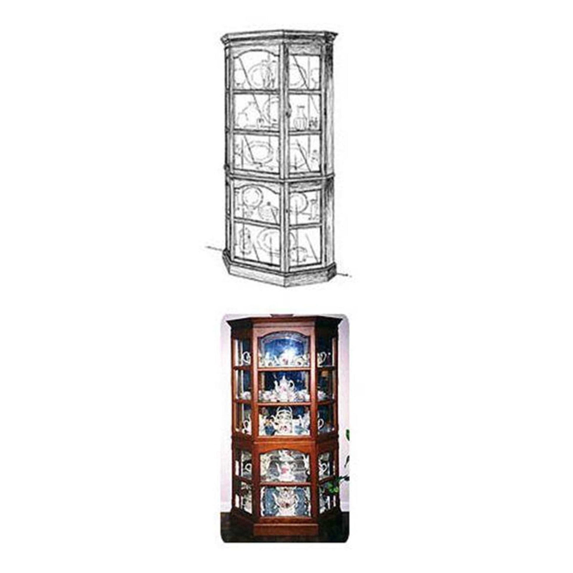 Woodworking Project Paper Plan to Build Heavy Duty Curio Cabinet alt 0