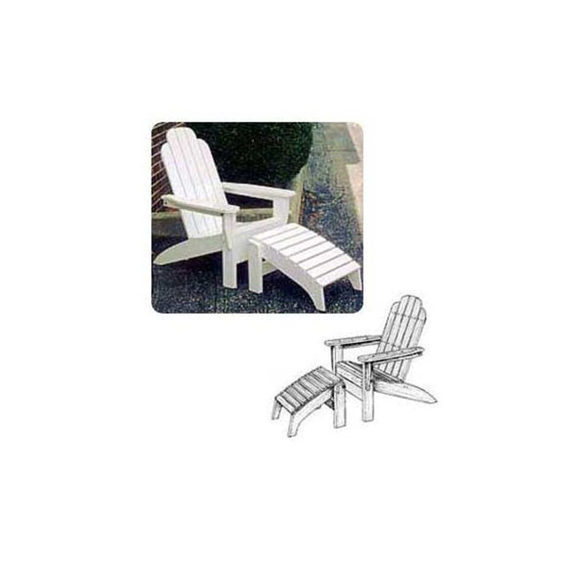 Folding Chair and Footrest Woodworking Plan alt 0