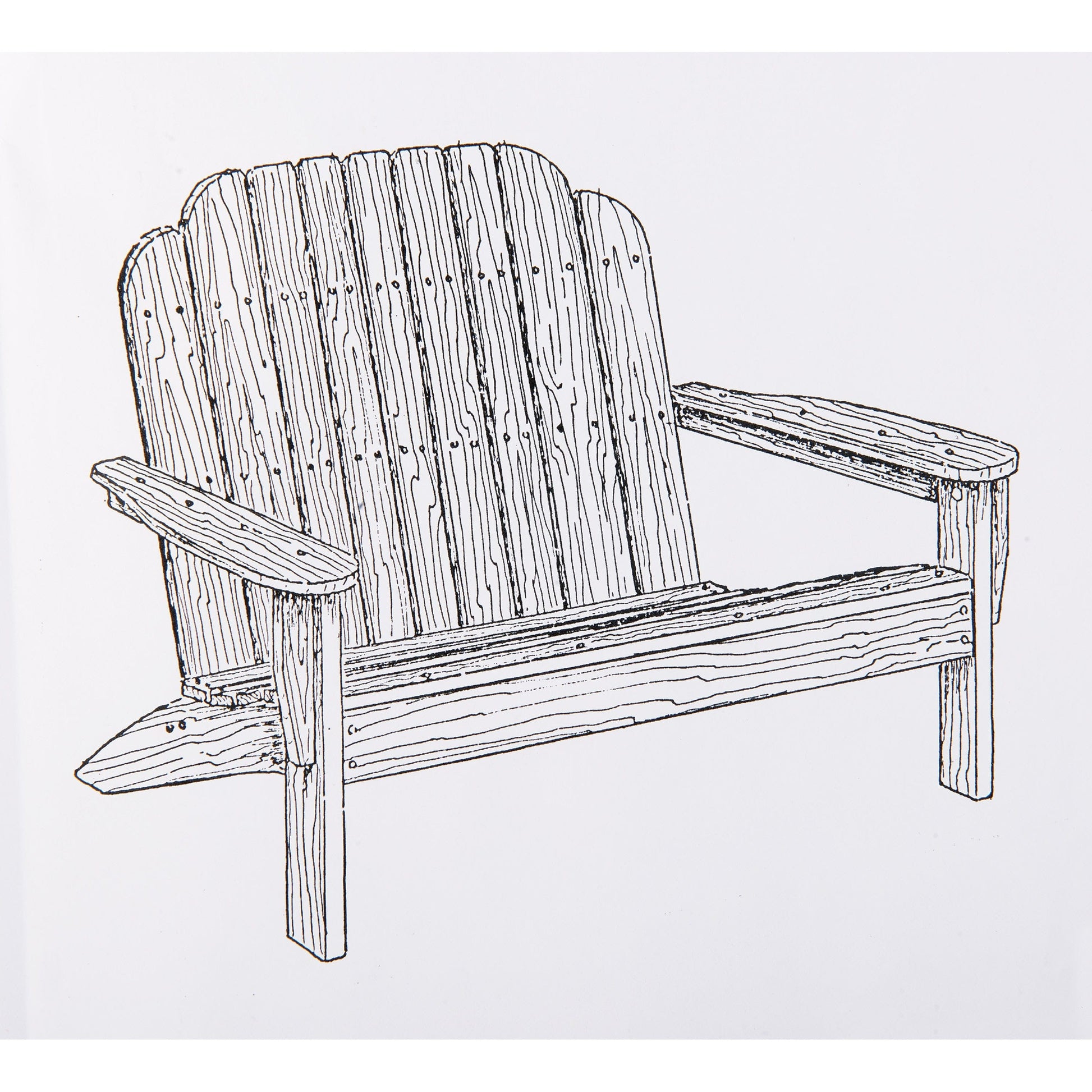 Woodworking Project Paper Plan to Build Adirondack Loveseat alt 0