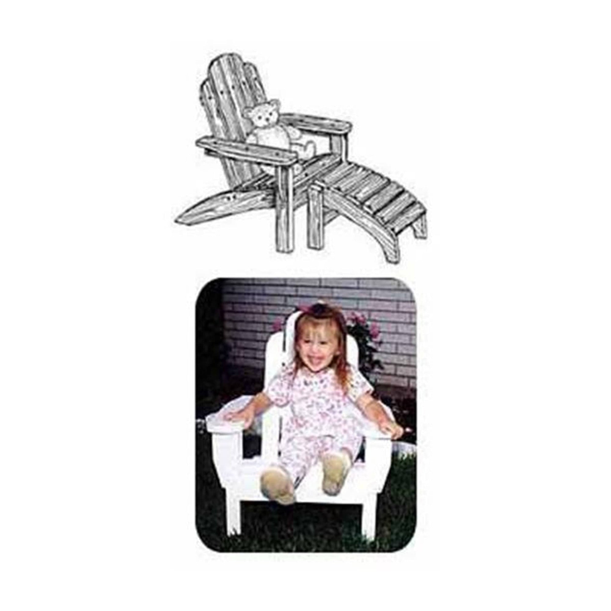 Woodworking Project Paper Plan to Build Child's Adirondack Chair with Footrest alt 0