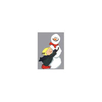 Woodworking Project Paper Plan to Build Snowman with Child alt 0