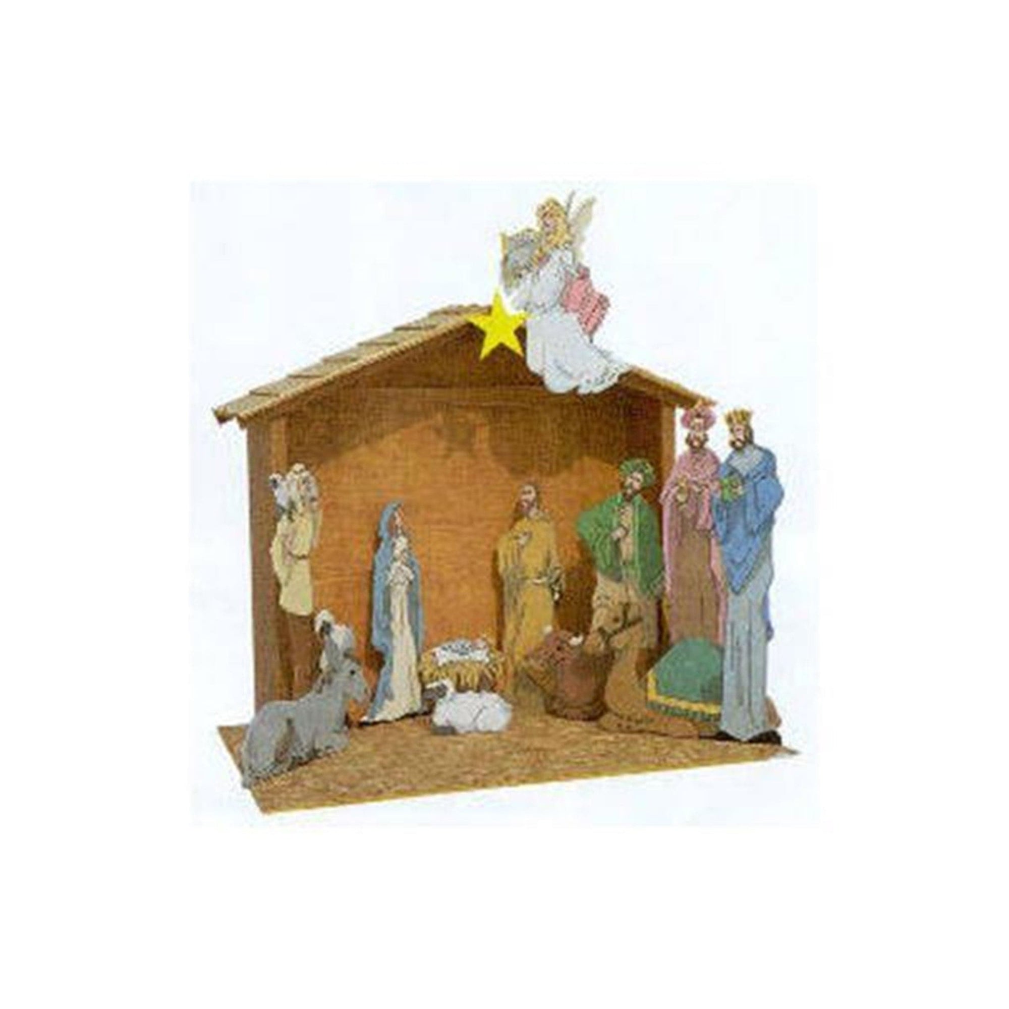 Woodworking Project Paper Plan to Build Paintable Nativity Scene alt 0