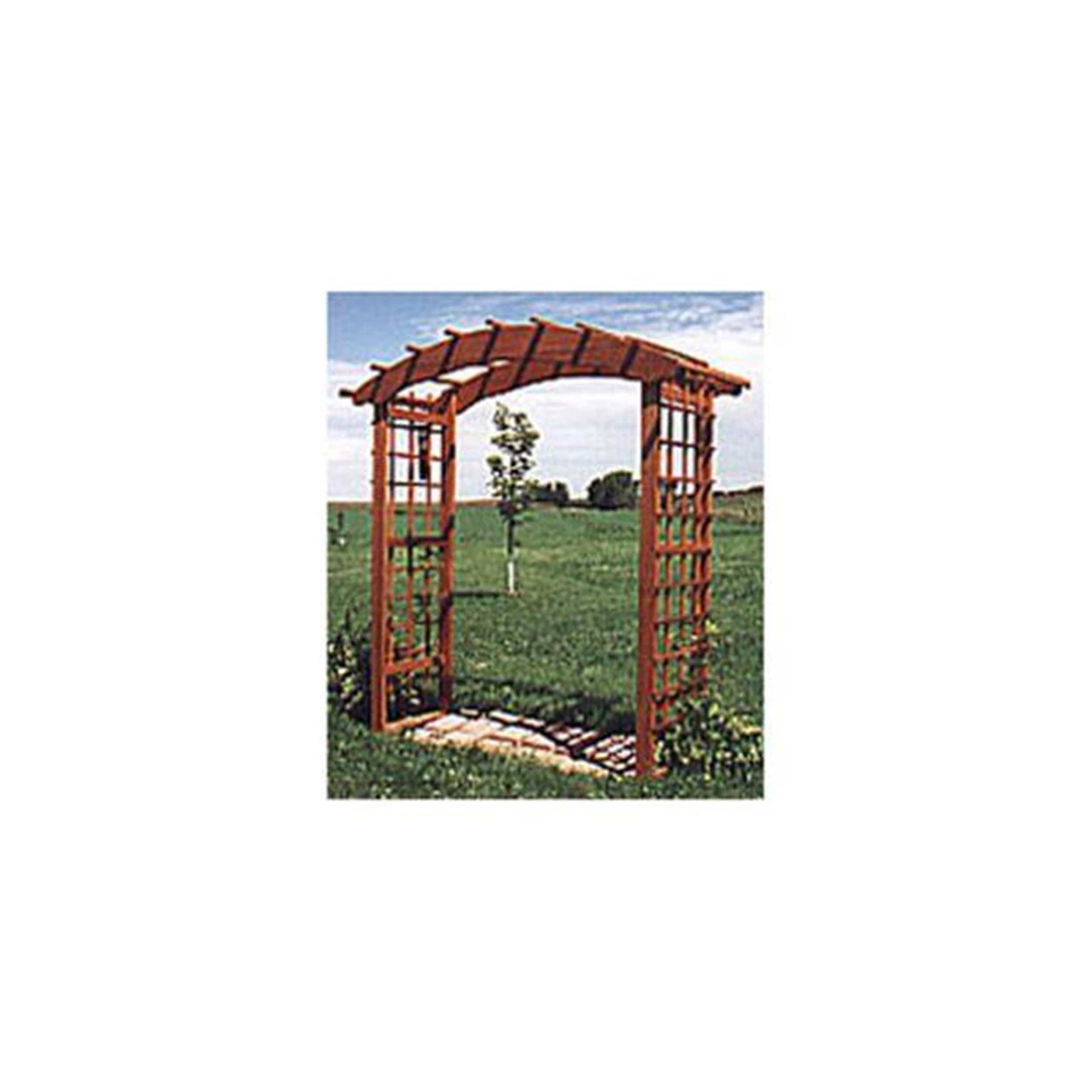 Woodworking Project Paper Plan to Build Archway Arbor alt 0