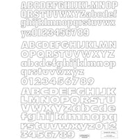 Woodworking Project Paper Plan to Build Letters & Numbers Alphabet 1 alt 0