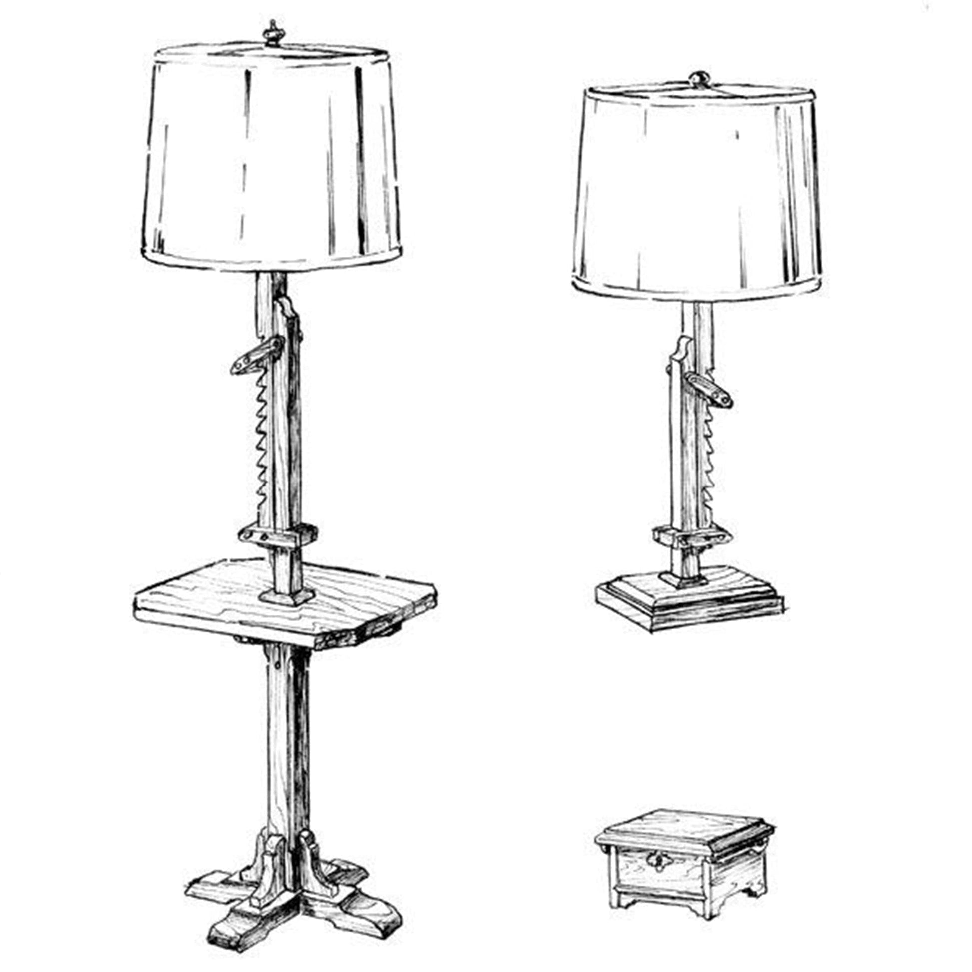 Woodworking Project Paper Plan to Build Two Ratchet Lamp/Trinket Box alt 0