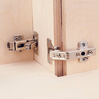 60° Clip Top  Bi-Fold Hinge Inside Corner Pair alt 0
