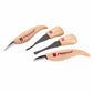 Beginner Palm & Knife Carving Tool Set - 4 Piece alt 0