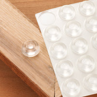Door and Drawer Bumper - 1/2" Diameter x .200" - Clear - 25 Piece alt 5