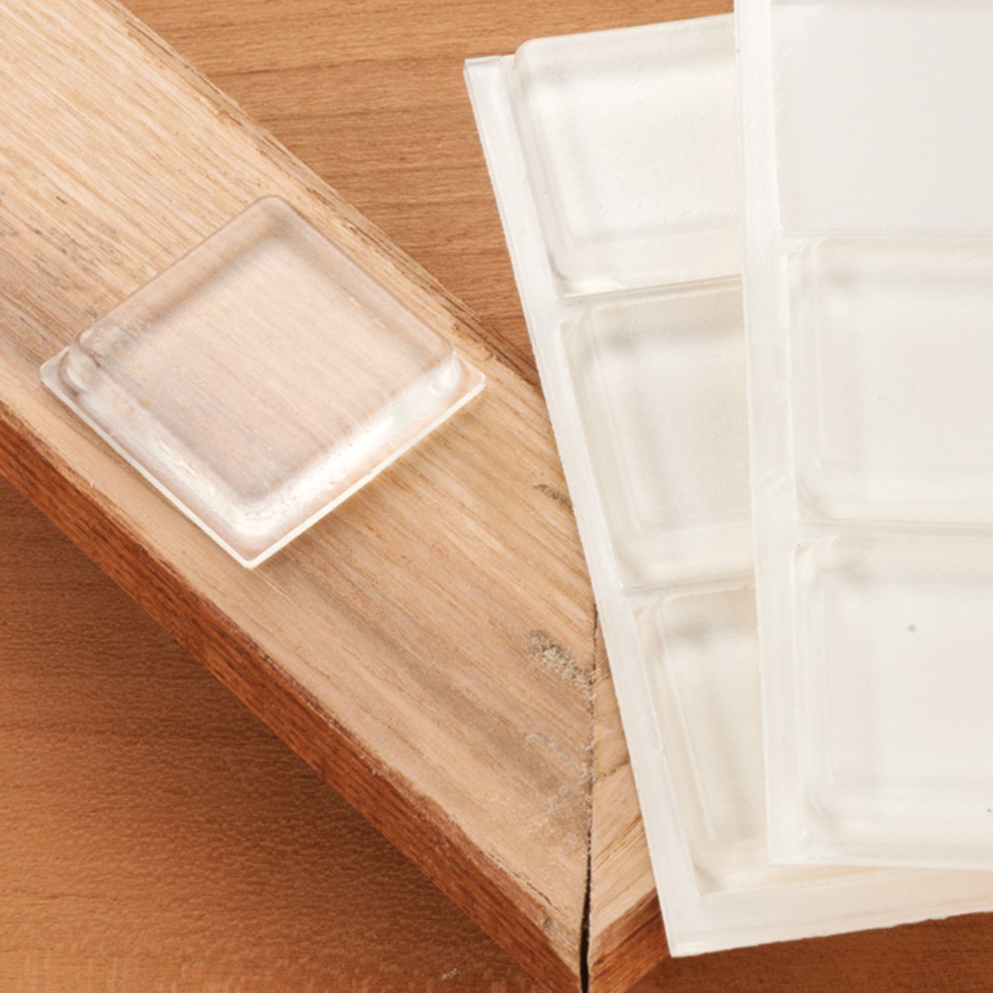 Door and Drawer Bumper -  1" Square x .180" - Clear - 10 Piece alt 180