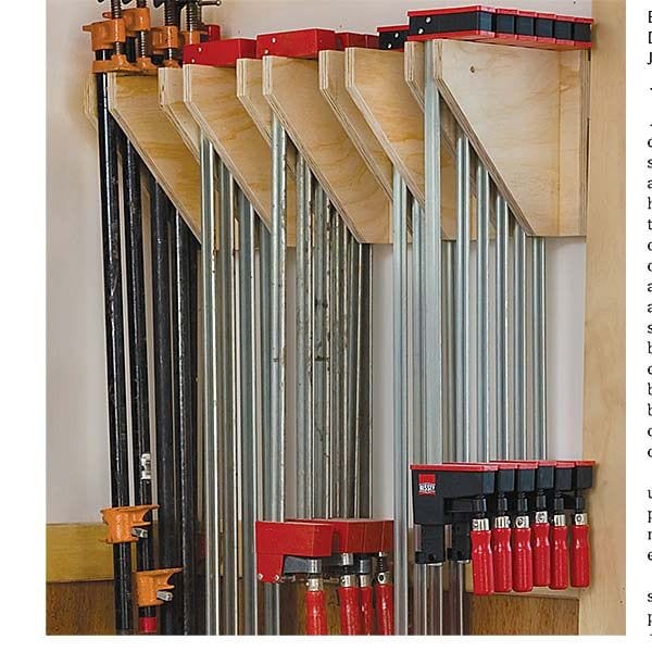Wall Mounted Clamp Rack - Downloadable Plan alt 0