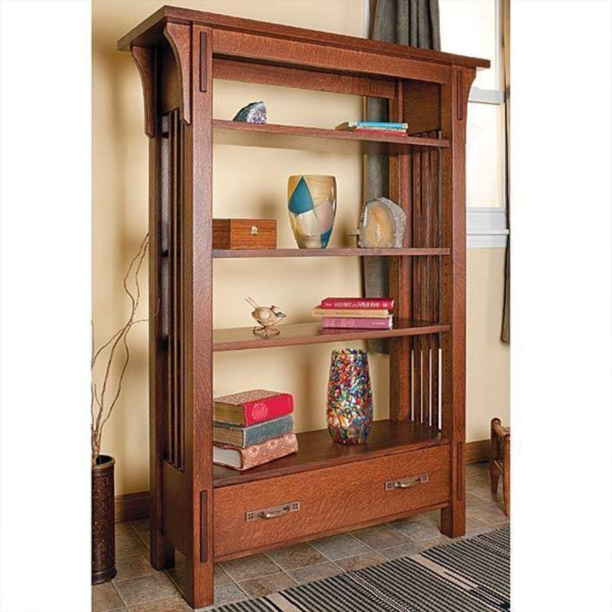 Arts & Crafts Bookcase - Paper Plan alt 0