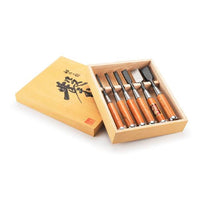 Okyo Japanese Chisel Set with Storage Box - 6 Piece alt 0